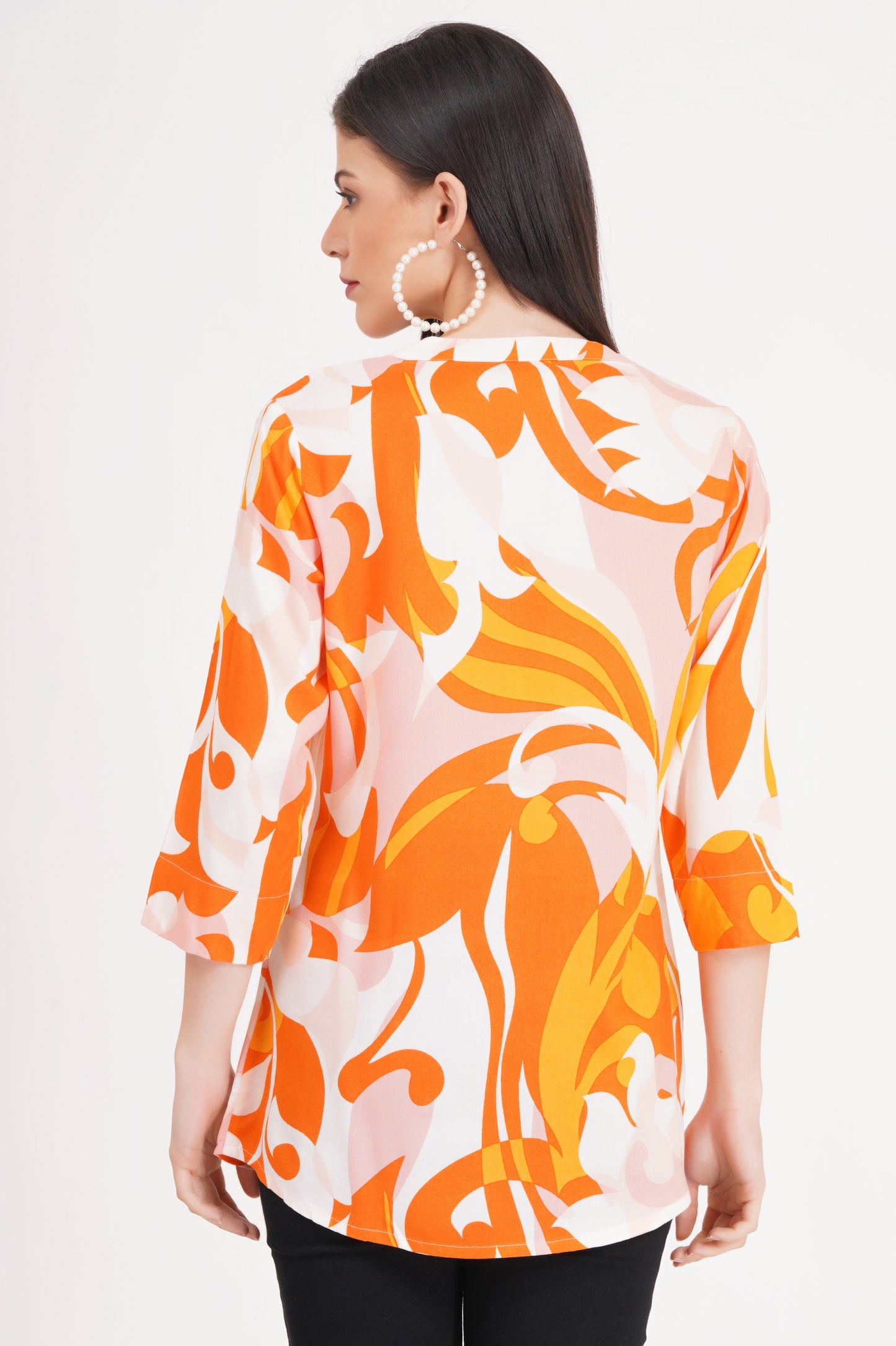 Orange Bliss Printed Top