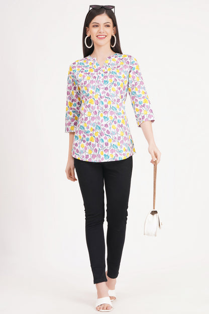 Blossom Charm Print Top