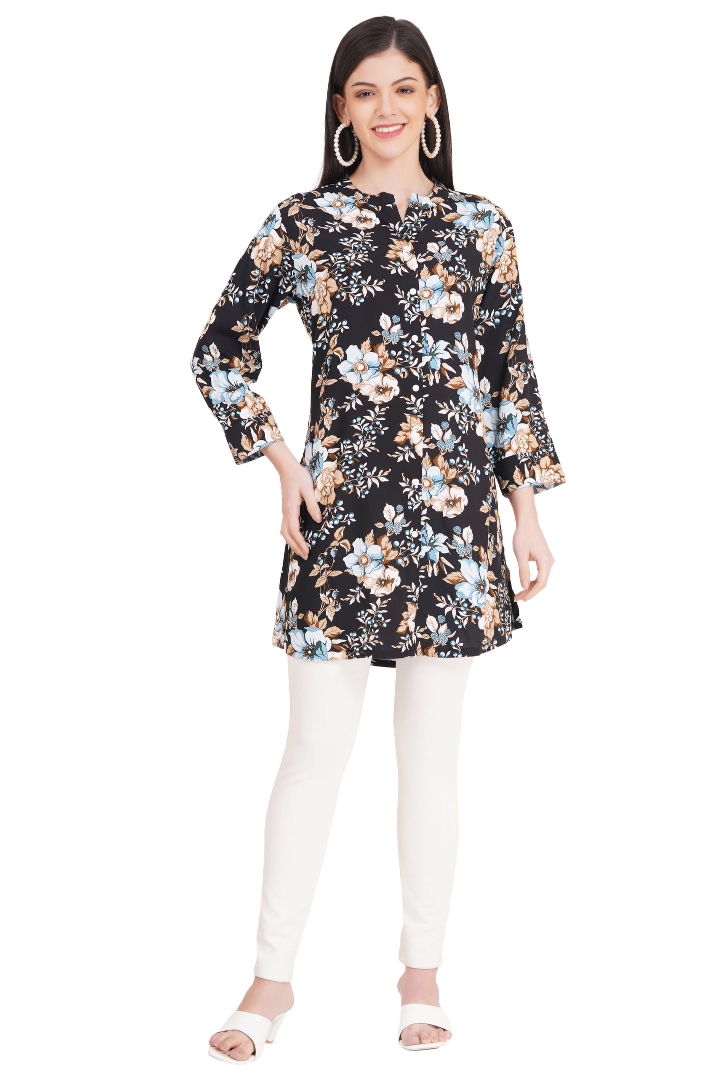 Urban Lines Abstract Short Kurti