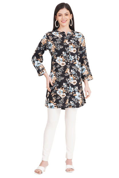 Urban Floral Abstract Short Kurti 2
