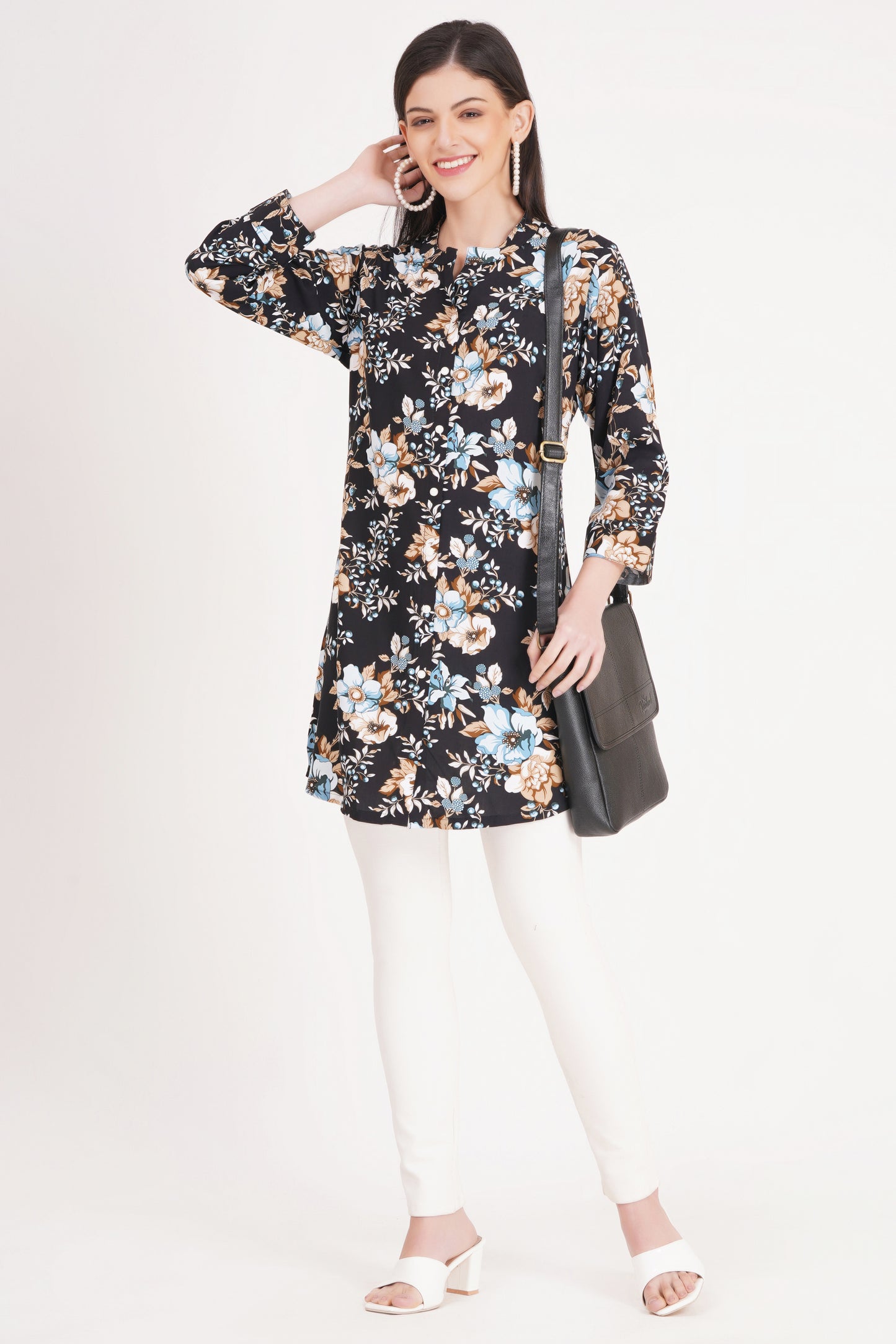 Urban Lines Abstract Short Kurti