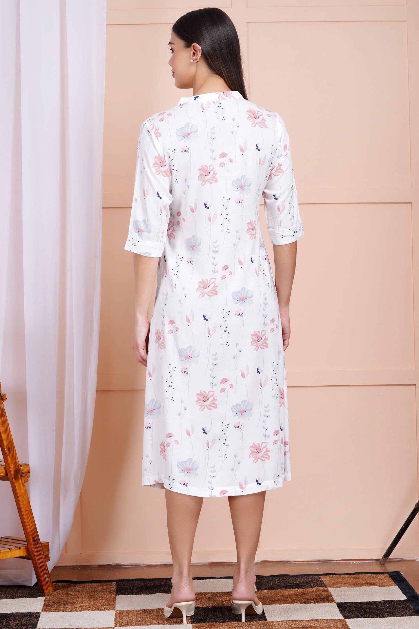 Whimsical Bloom A-Line Dress