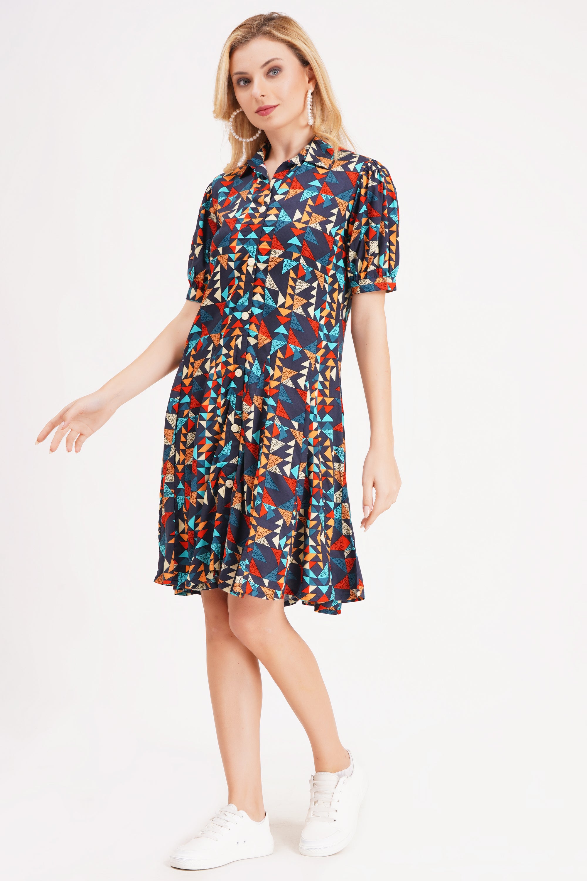 Bold Abstract Short Dress