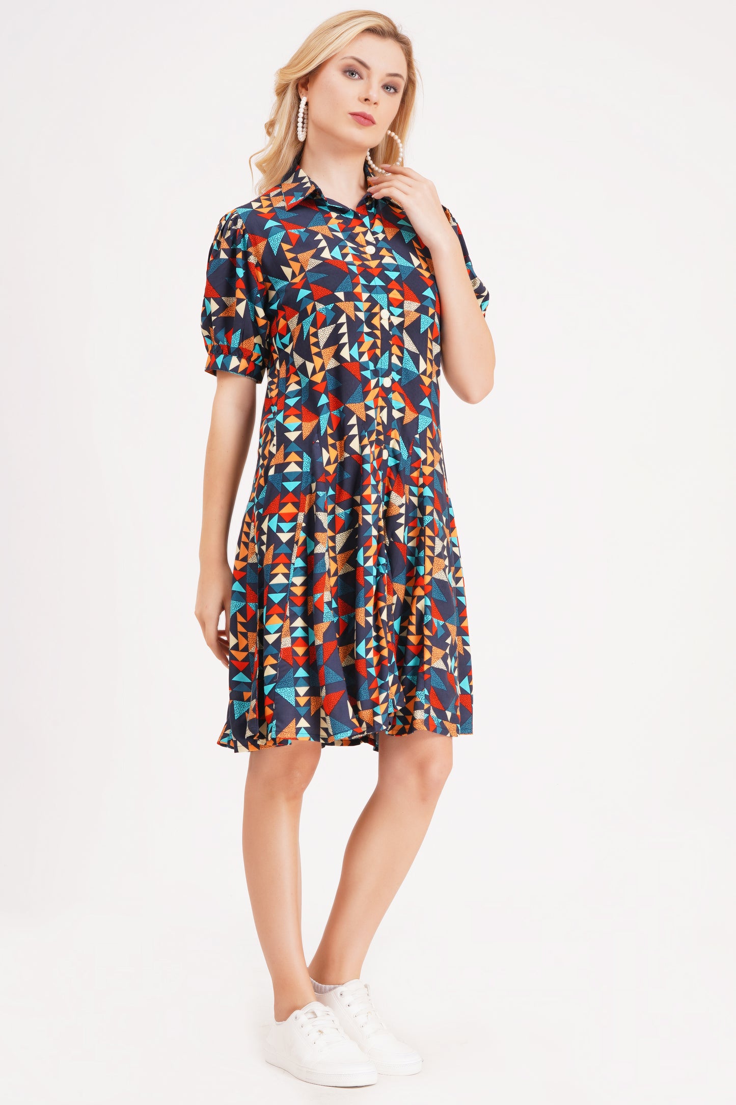 Bold Abstract Short Dress