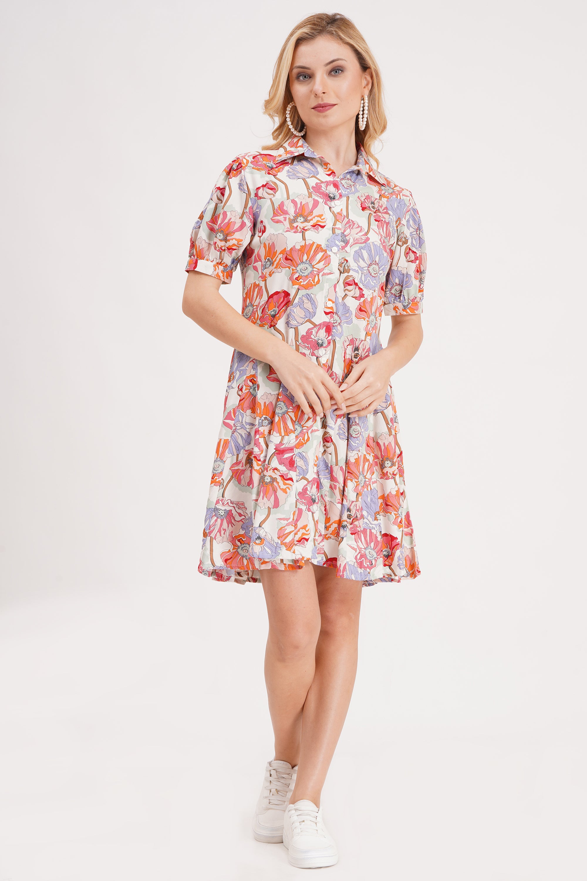 Petal Vibe Short Dress