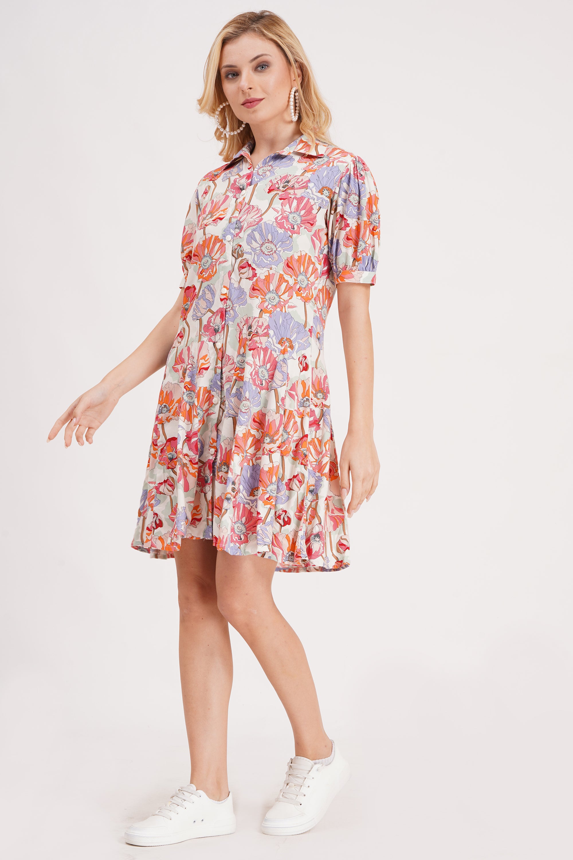 Petal Vibe Short Dress