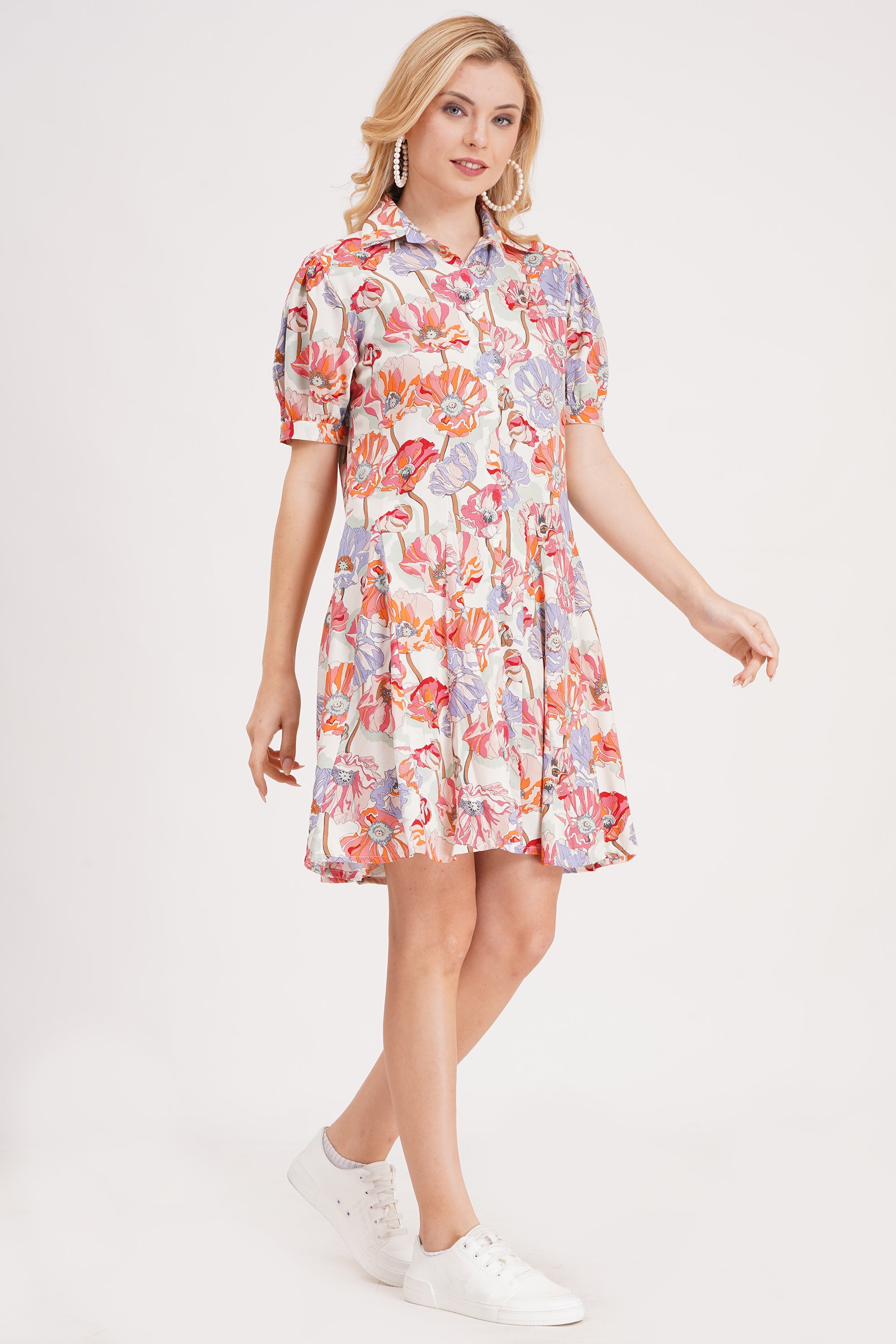 Petal Vibe Short Dress