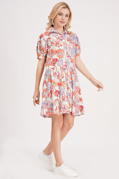 Petal Vibe Short Dress