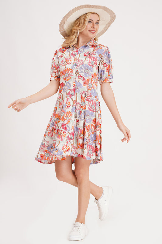 Petal Vibe Short Dress