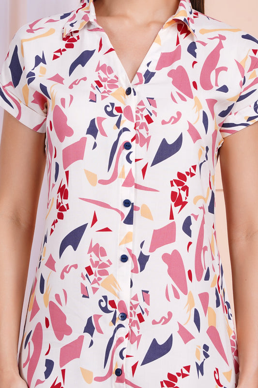 Candy Blush Short Straight Dress