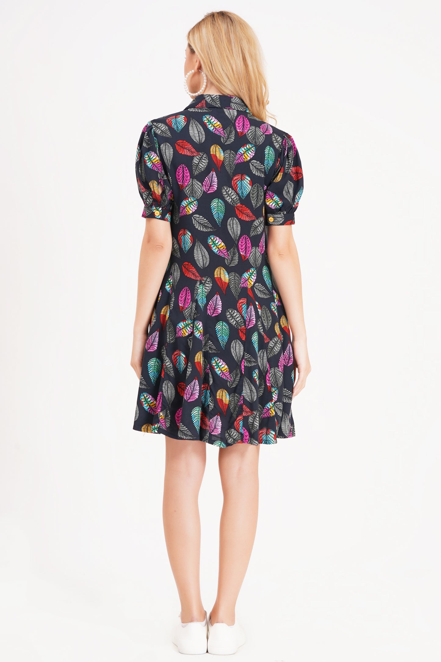 Midnight Botanica Short Dress
