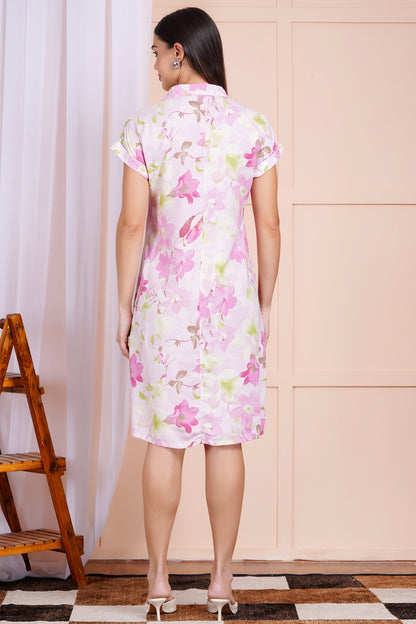 Petal Glow Short Straight Dress