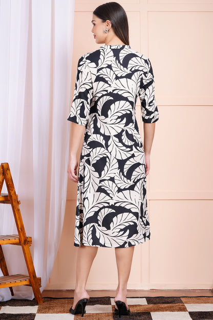 Enchanted Foliage A-Line Dress