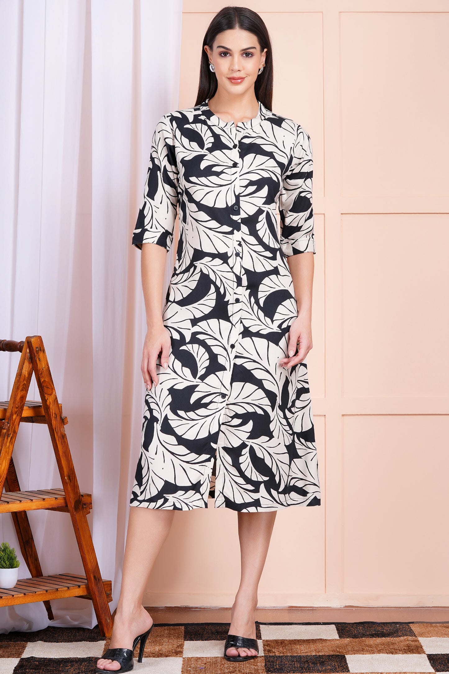 Enchanted Foliage A-Line Dress