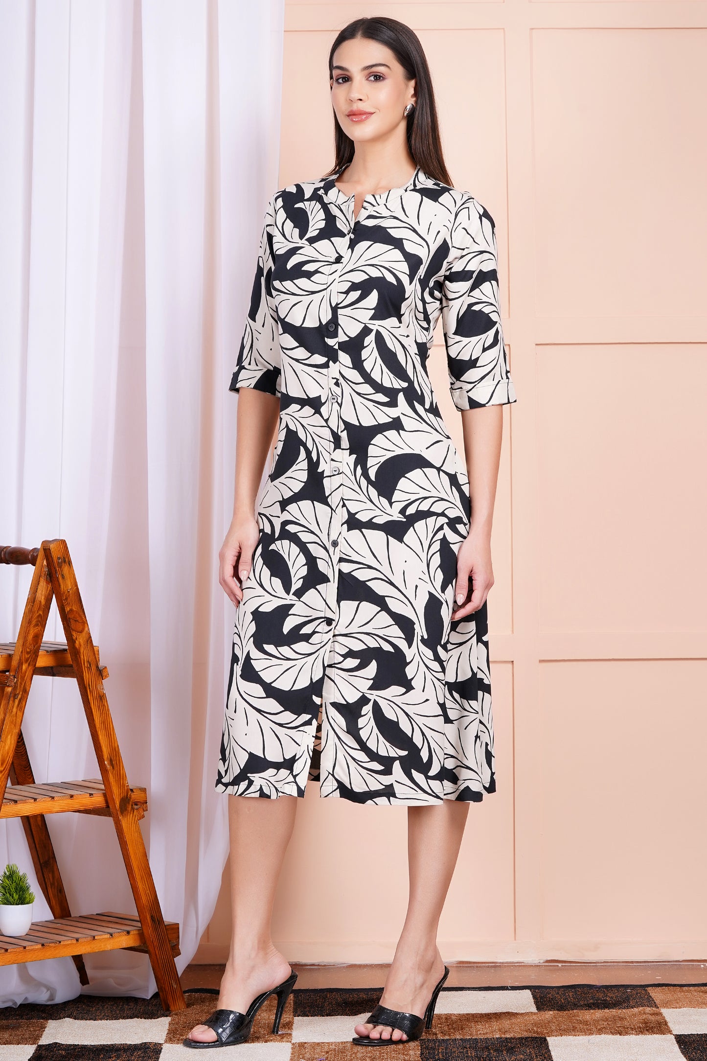 Enchanted Foliage A-Line Dress