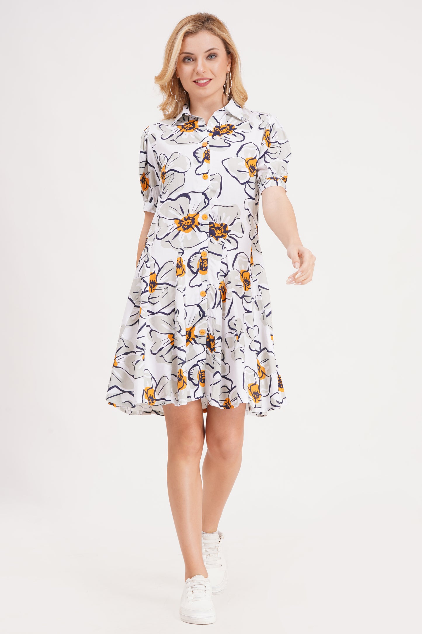 Ivory Garden Short Dress