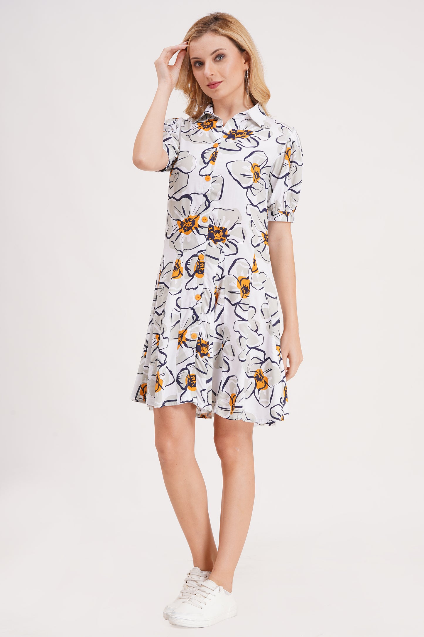 Ivory Garden Short Dress