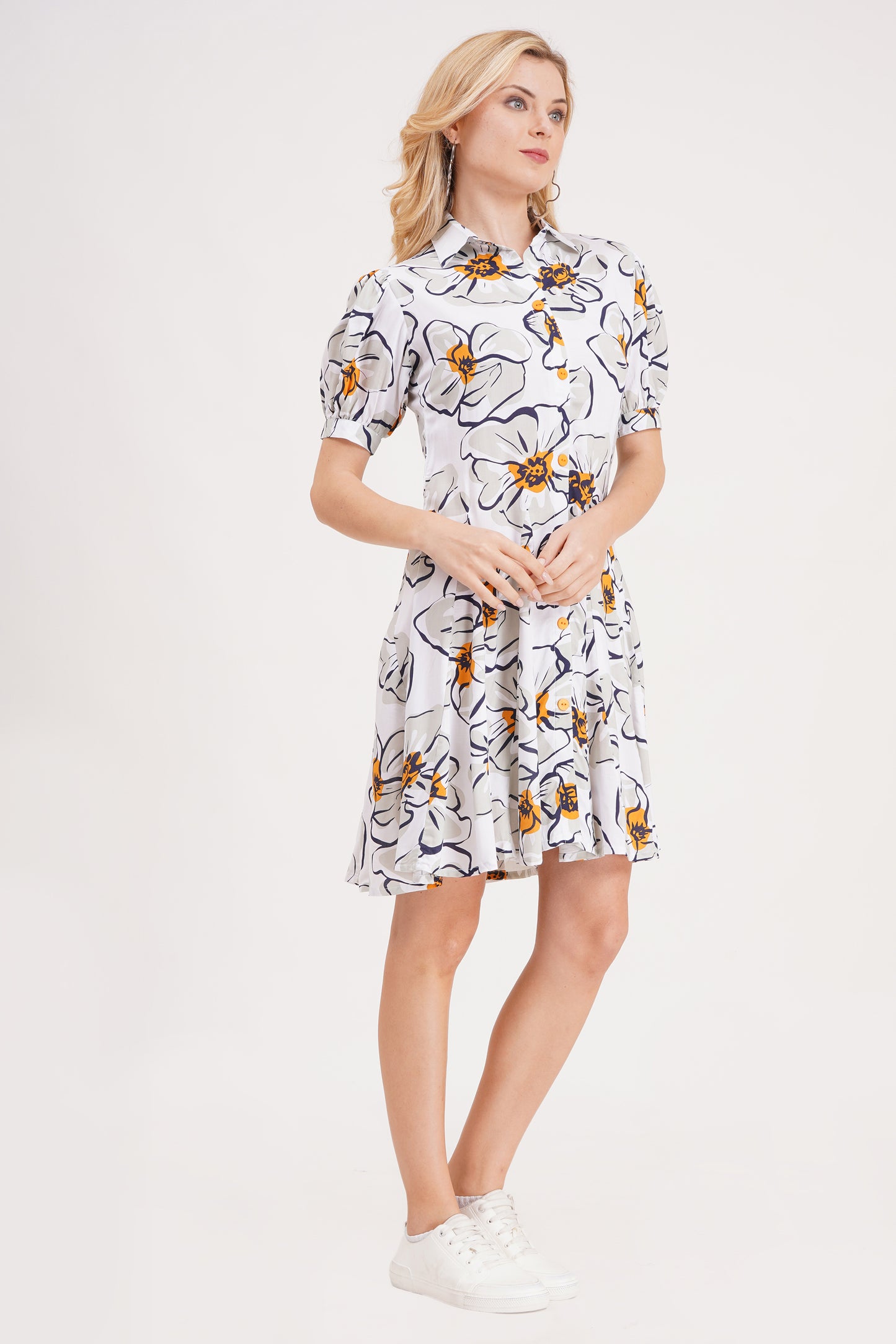 Ivory Garden Short Dress
