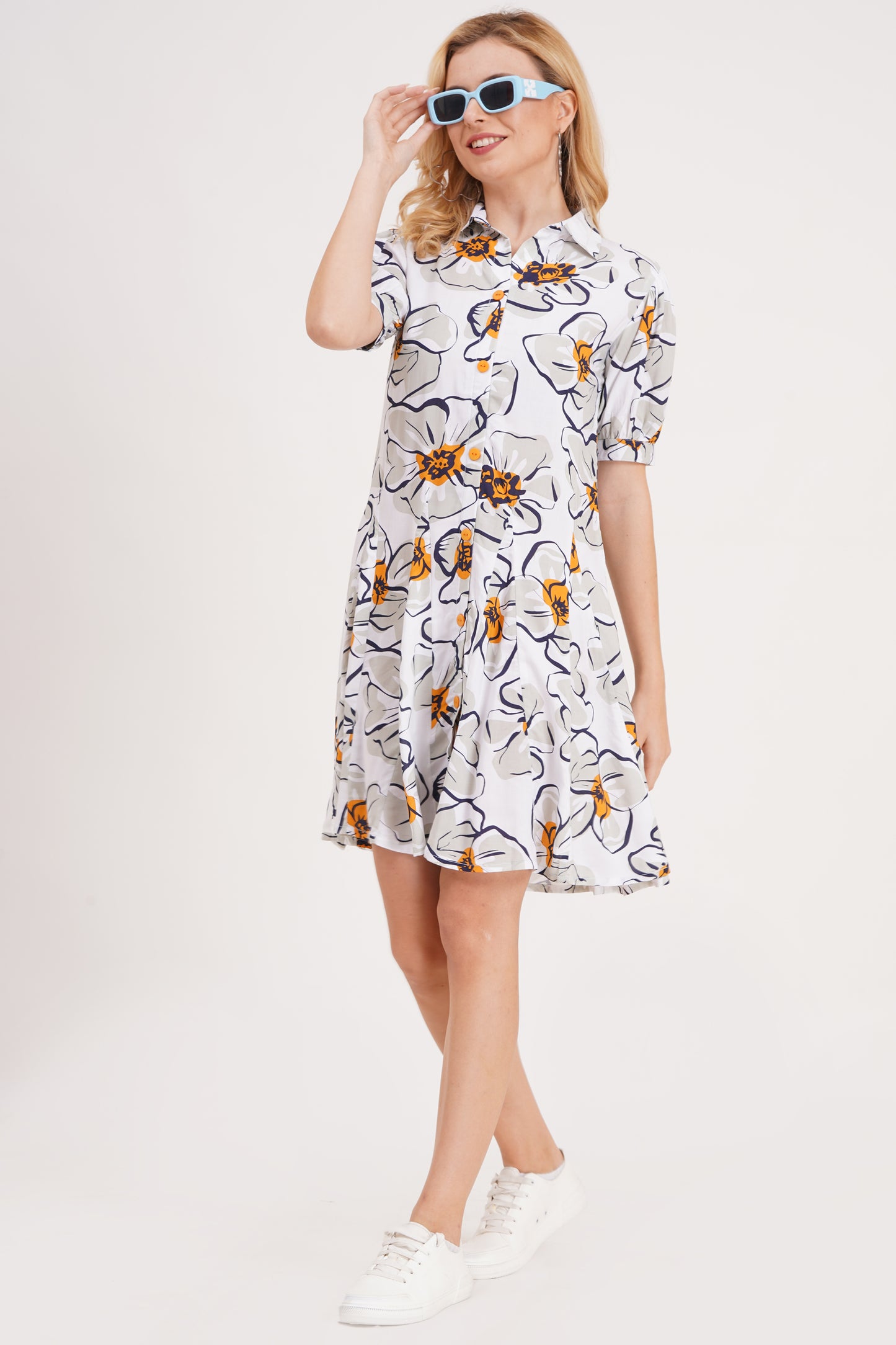 Ivory Garden Short Dress