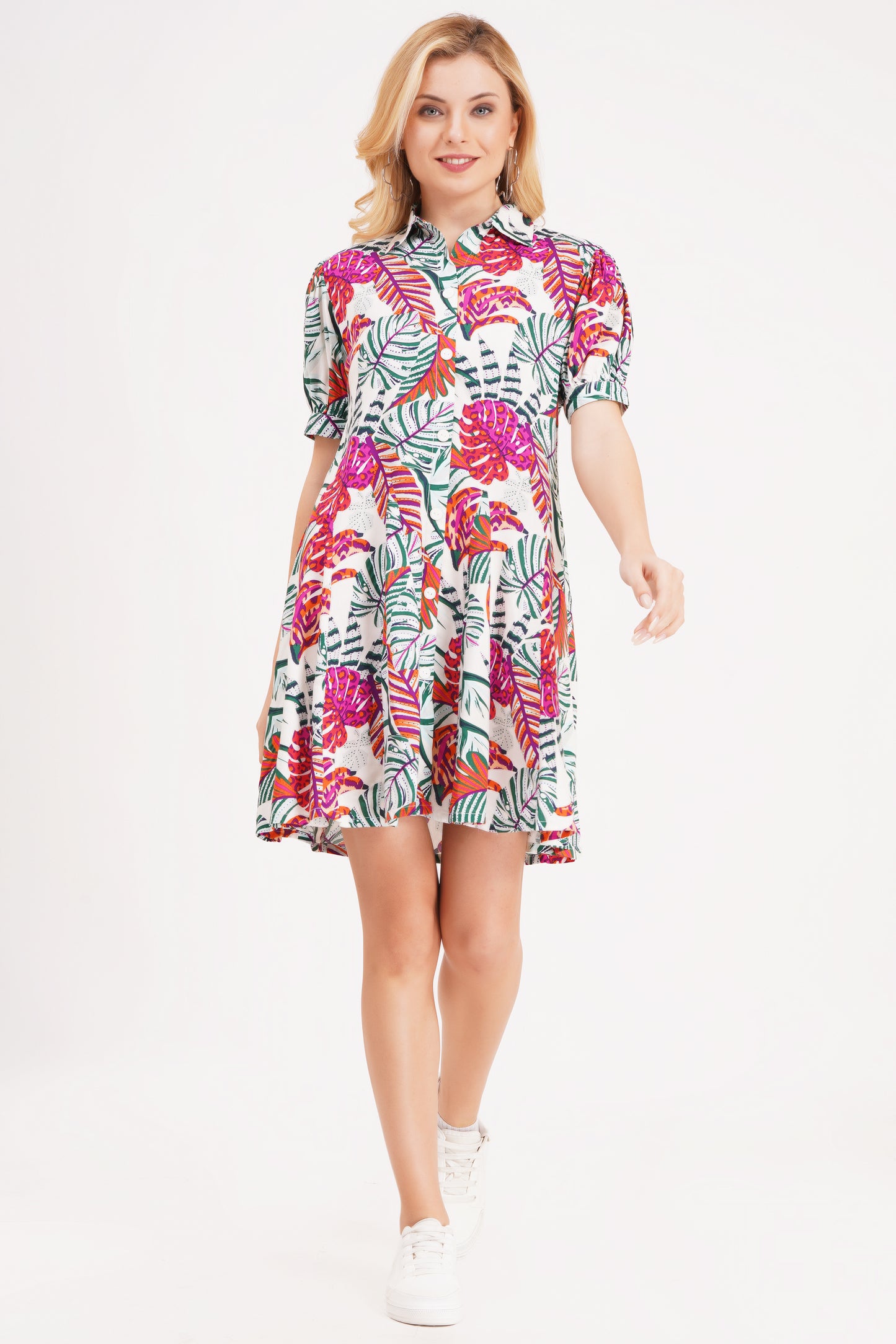 Pastel Meadow Short Dress