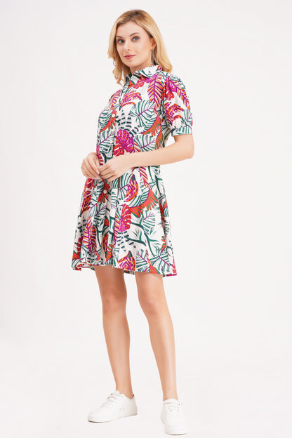 Pastel Meadow Short Dress