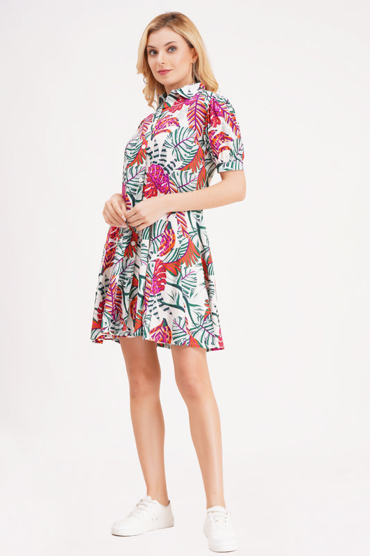 Pastel Meadow Short Dress