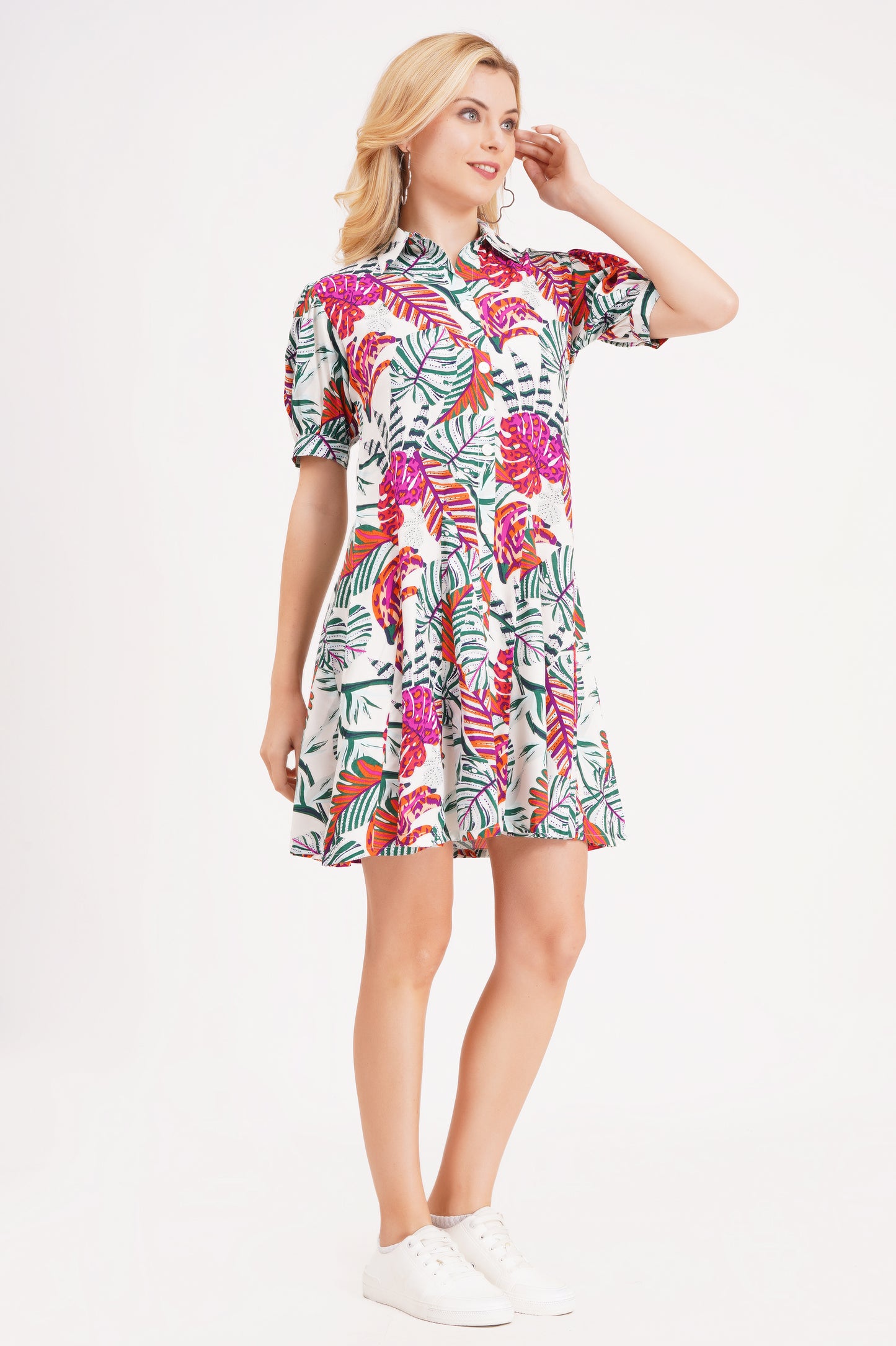 Pastel Meadow Short Dress