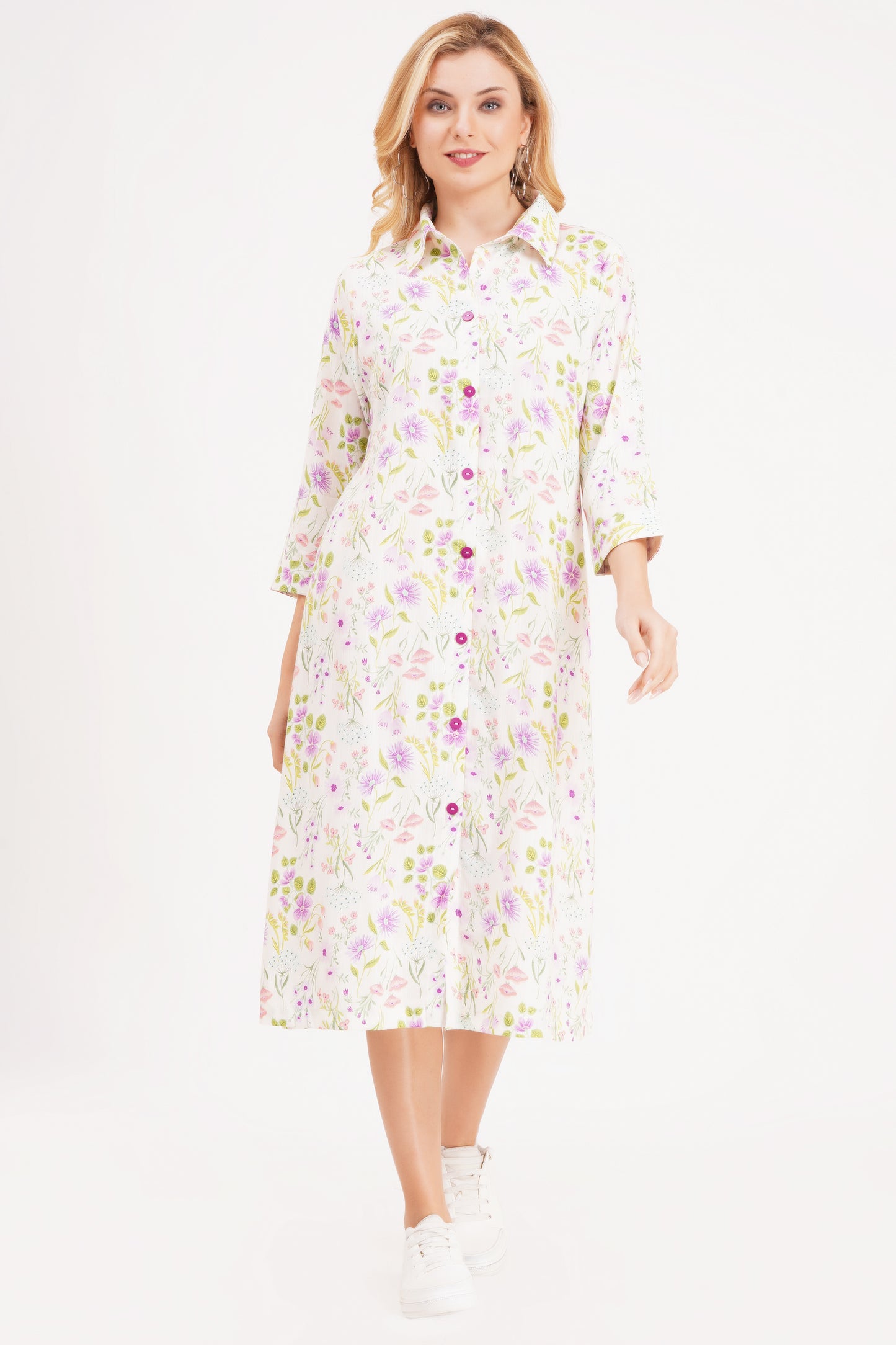 Botanical A-Line Dress
