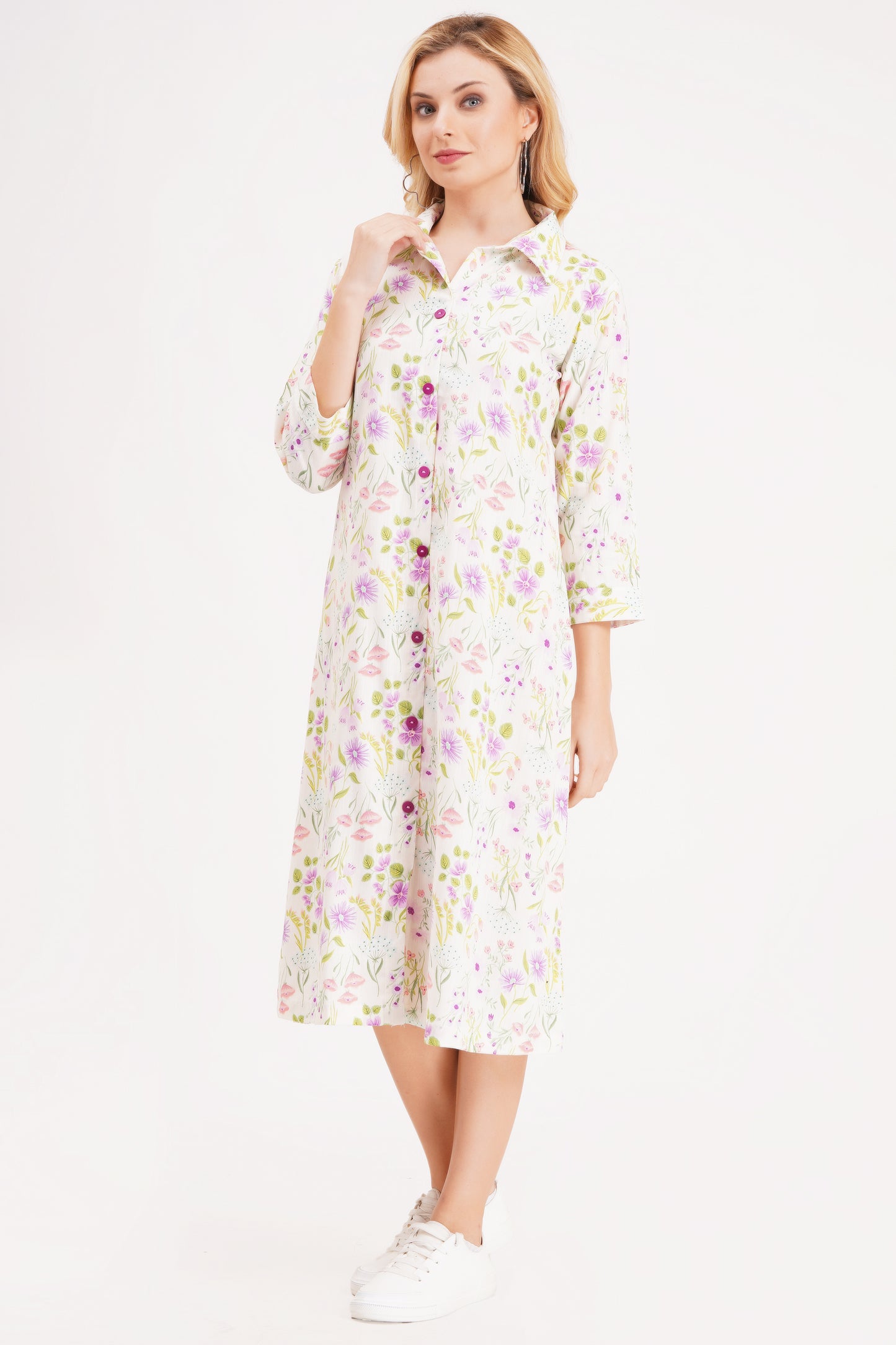 Botanical A-Line Dress