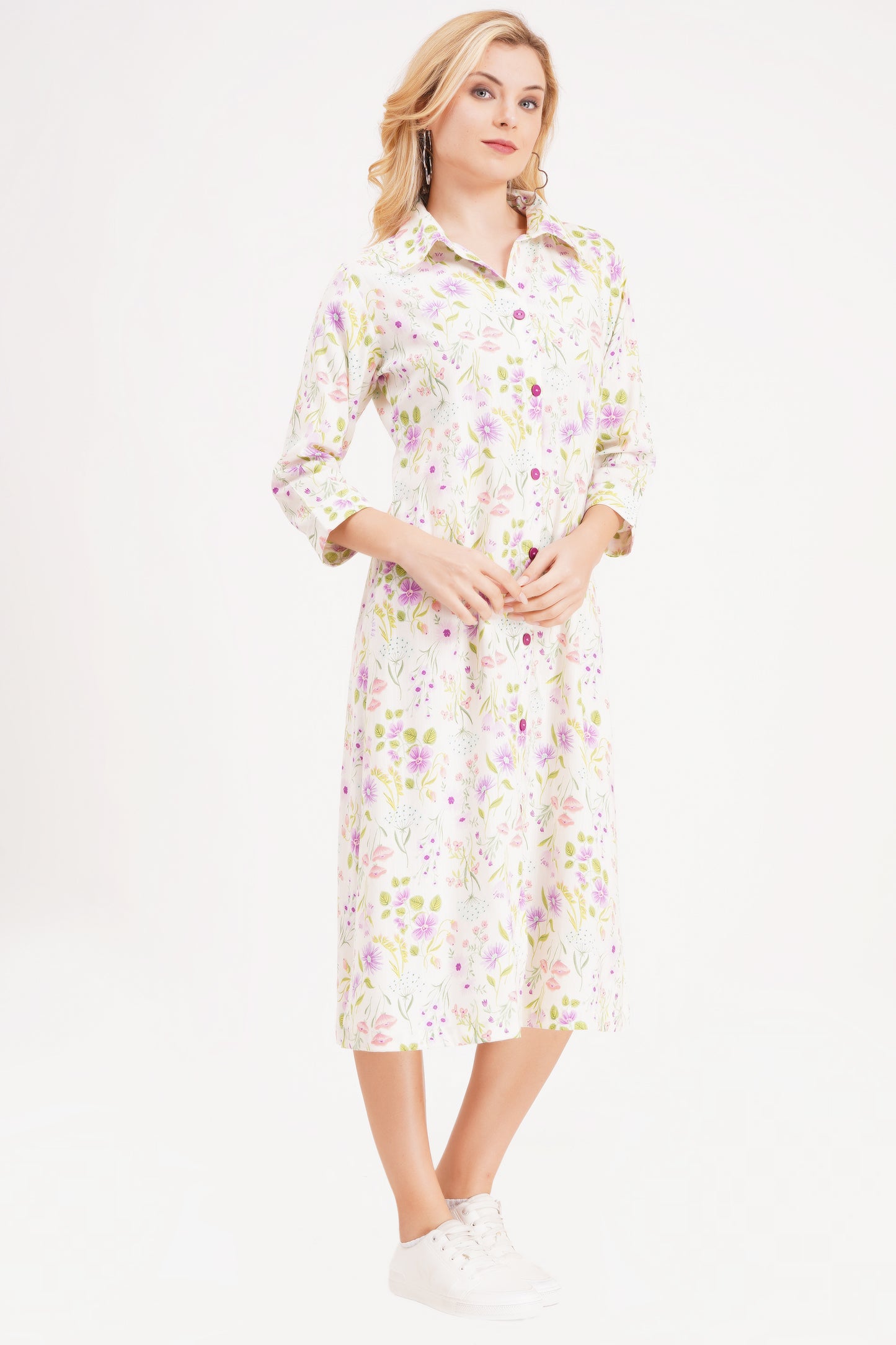 Botanical A-Line Dress