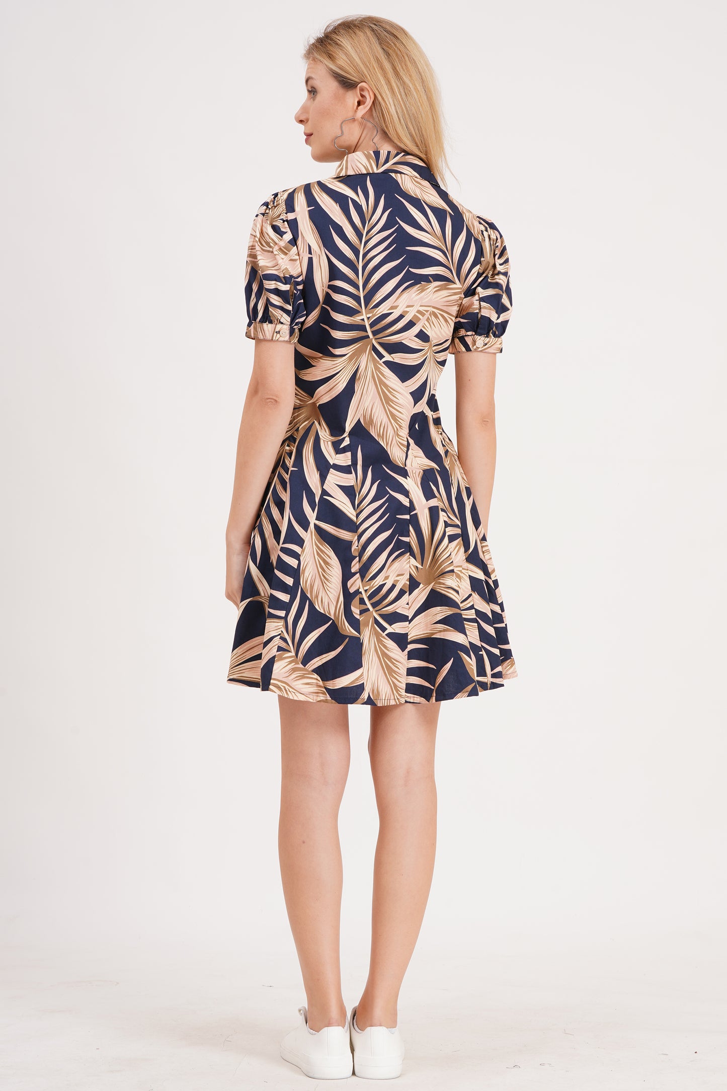 Royal Flora Short Dress