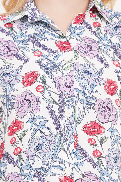 Bloom On Blue Short Dress