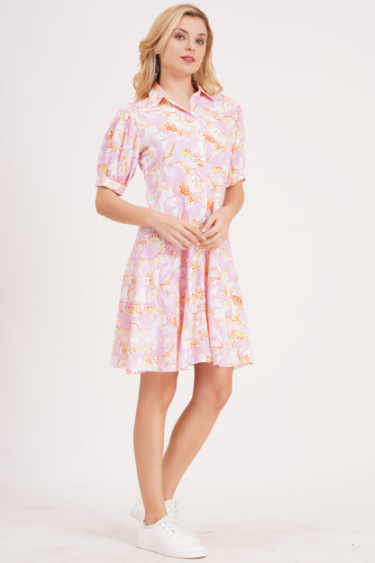 Floral Blossom  Short Dress