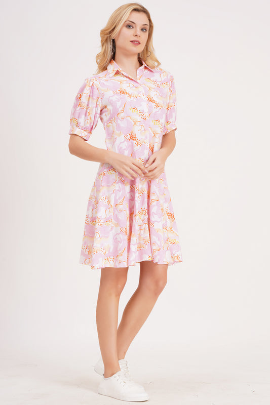 Floral Blossom  Short Dress