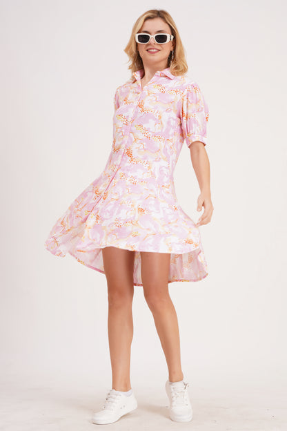 Floral Blossom  Short Dress
