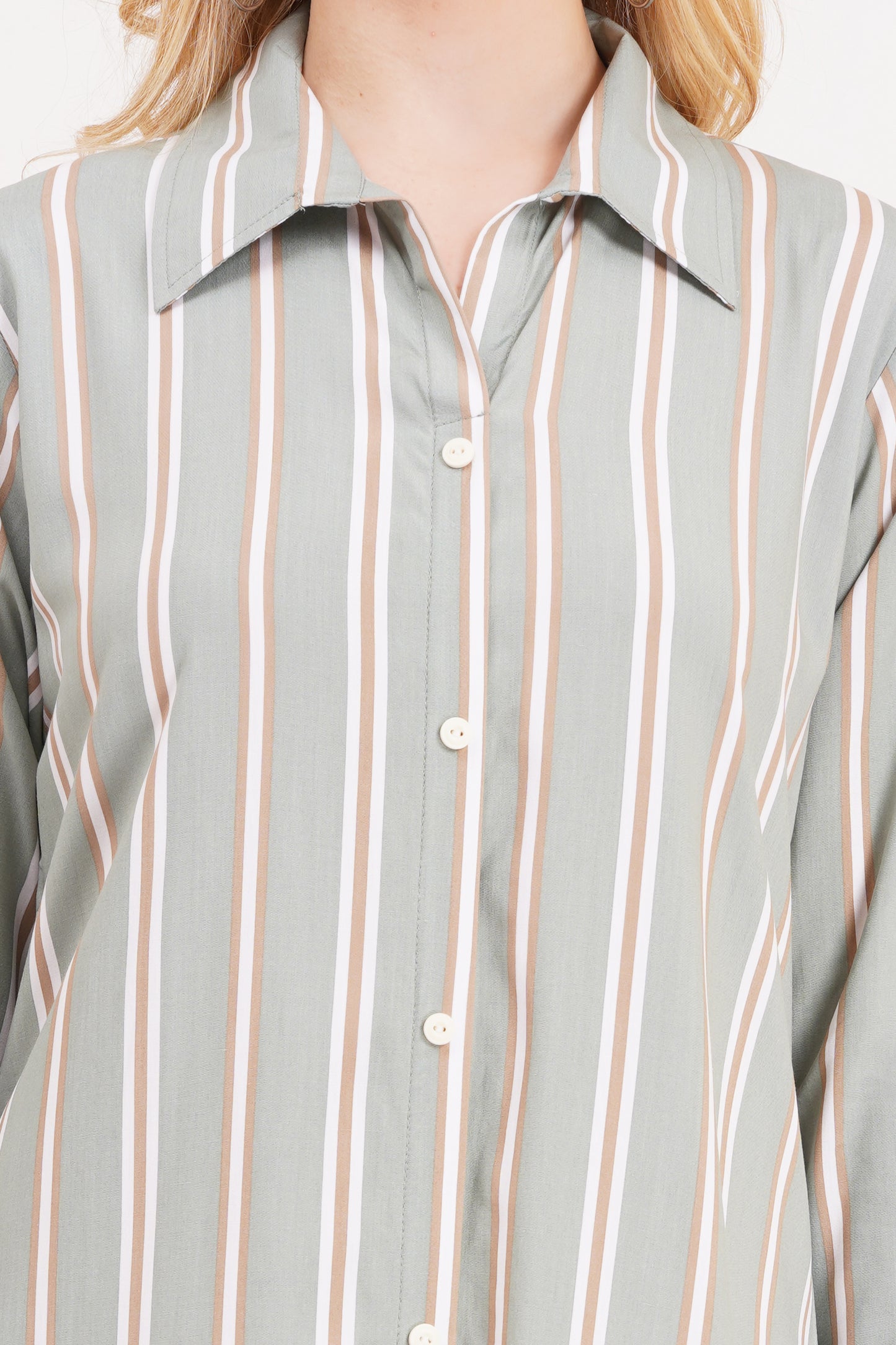 Elegant Striped A-Line Dress
