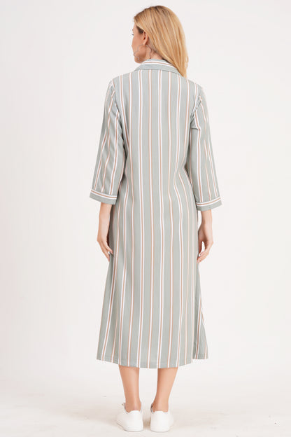Elegant Striped A-Line Dress