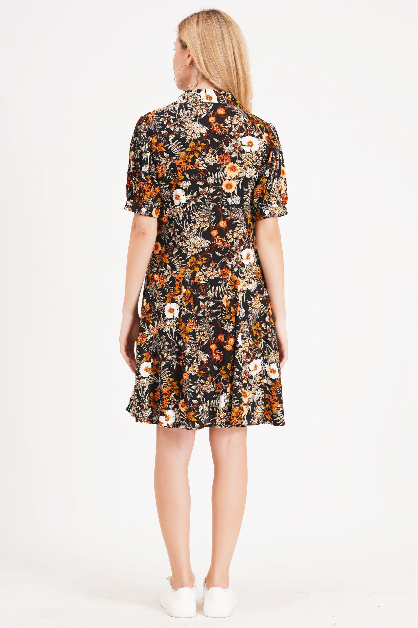 Floral Midnight Short Dress