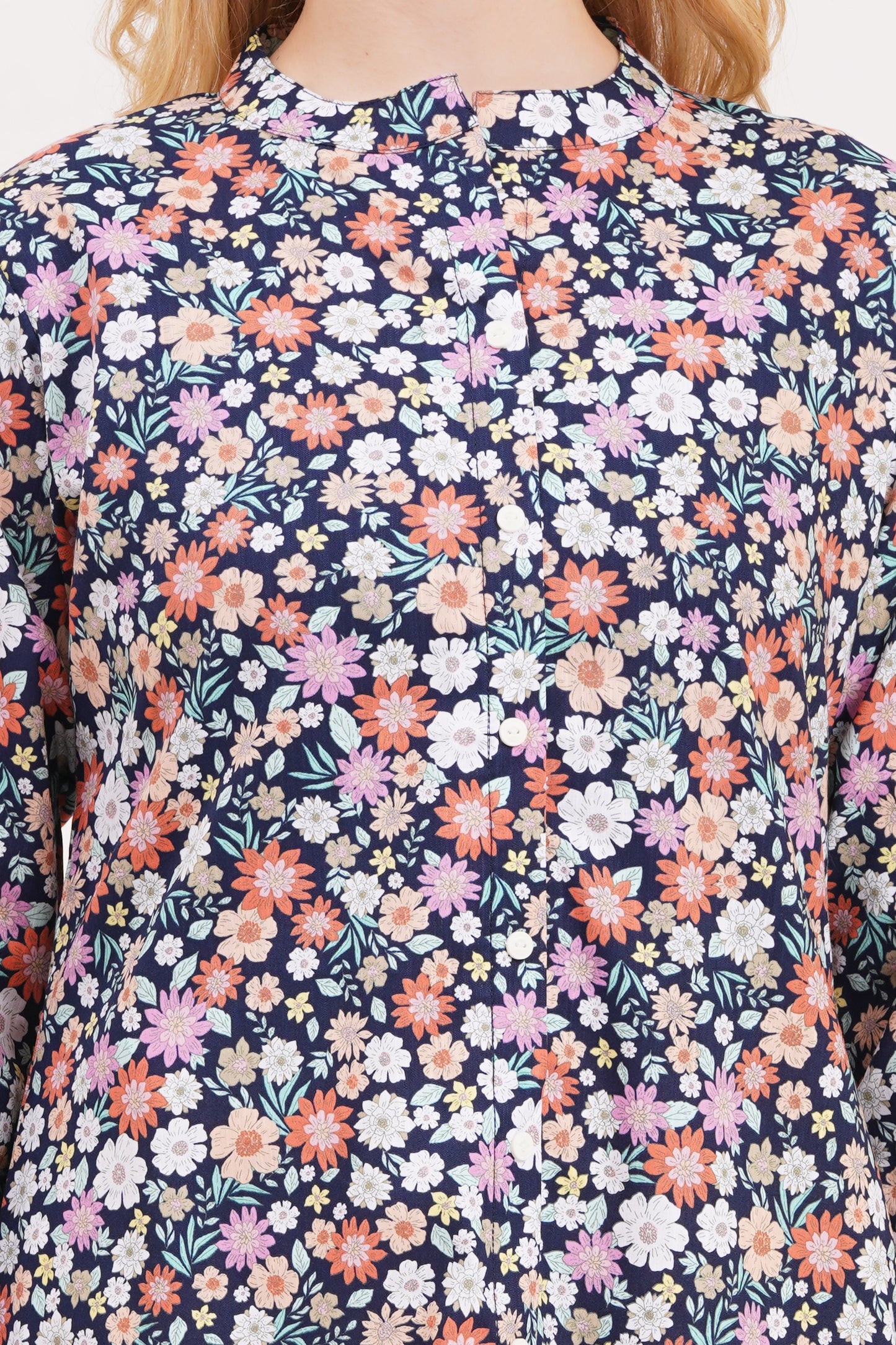 Floral Charm Printed Short Kurti