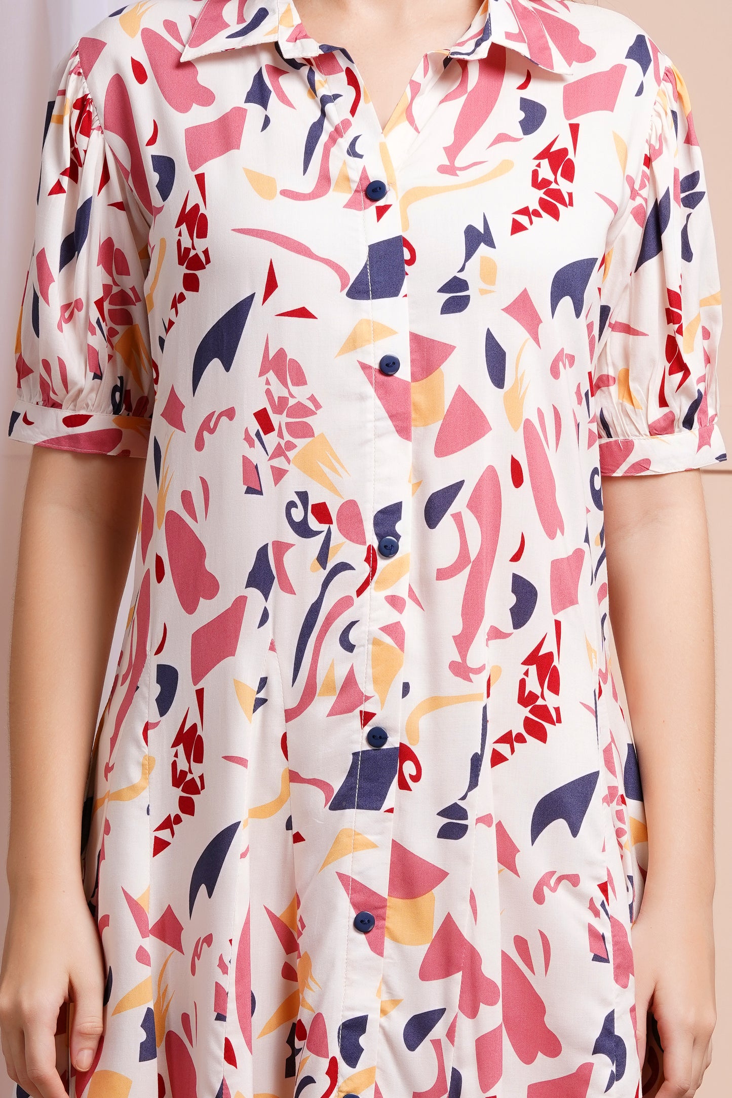 Candy Blush Short Midi Dress