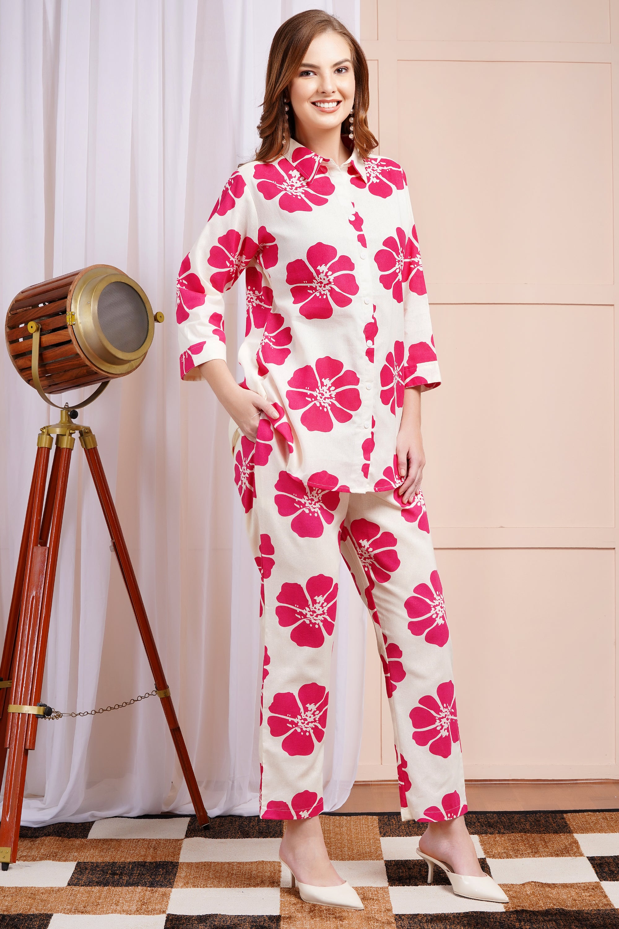 Fuchsia Bloom Co-ord Set