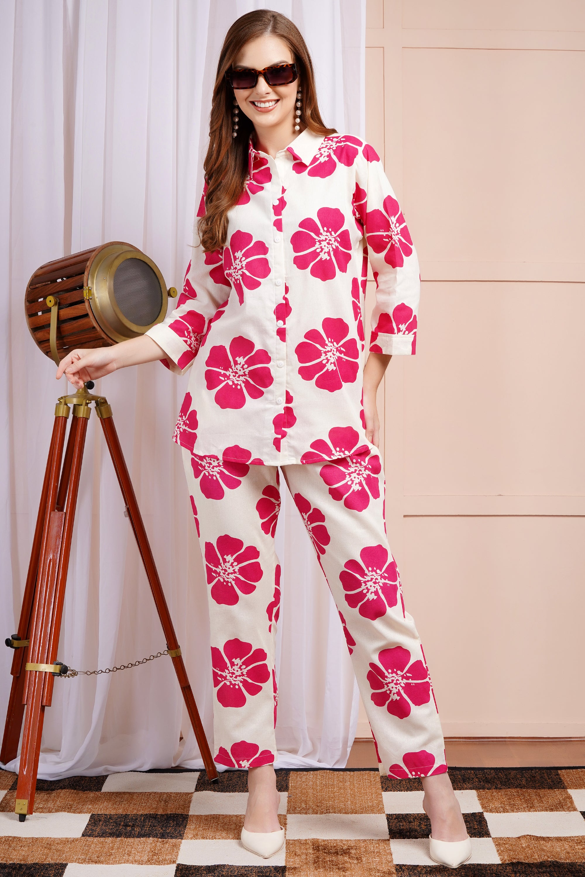 Fuchsia Bloom Co-ord Set