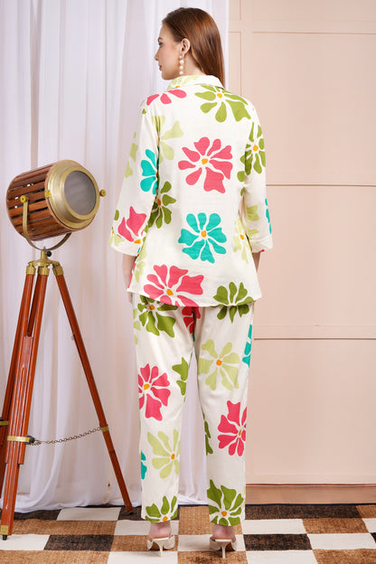Bloom Burst Green Co-ord Set