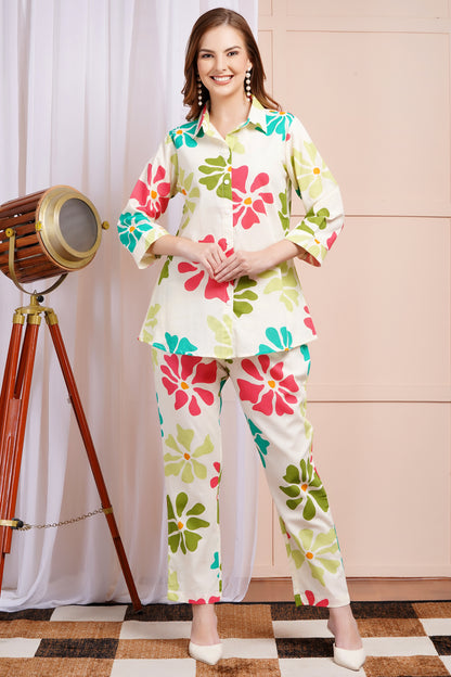 Bloom Burst Green Co-ord Set