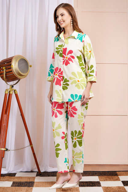 Bloom Burst Green Co-ord Set