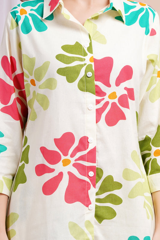 Bloom Burst Green Co-ord Set