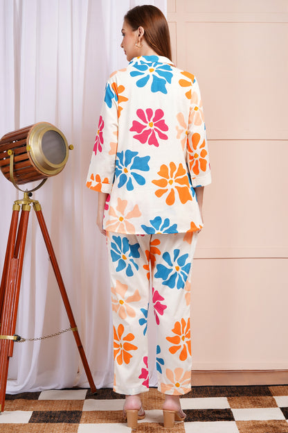 Bloom Burst Peach Co-ord Set