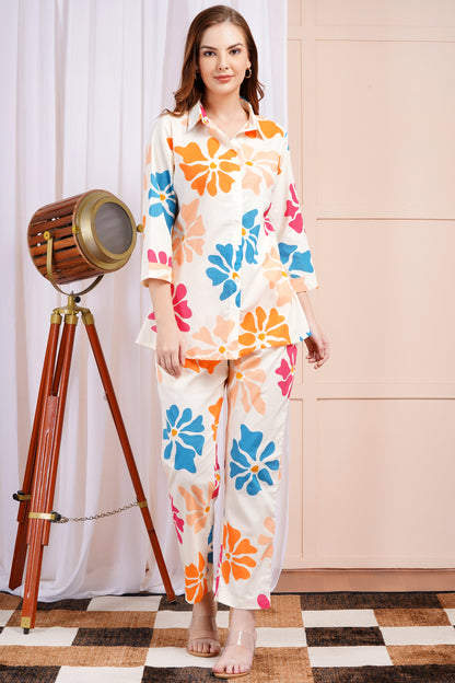 Bloom Burst Peach Co-ord Set