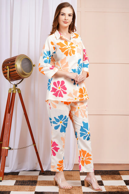 Bloom Burst Peach Co-ord Set