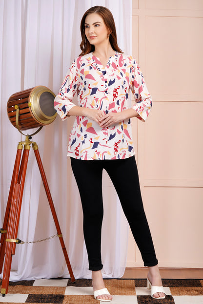 Candy Blush Print Top